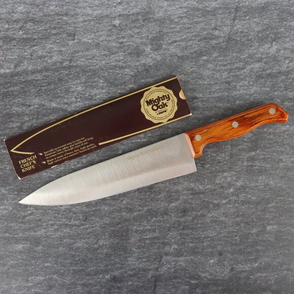 Vintage Mighty Oak French Chef's Knife Imperial 9" - Picture 1 of 8